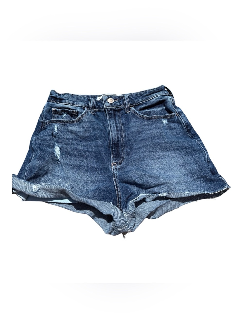 Hollister Curvy Ultra High-Rise Mom Shorts size 3